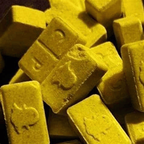 MDMA Pill - Yellow Snapchat cp 270 mg